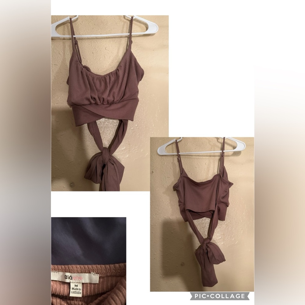 Crop Top with Drawstring in back